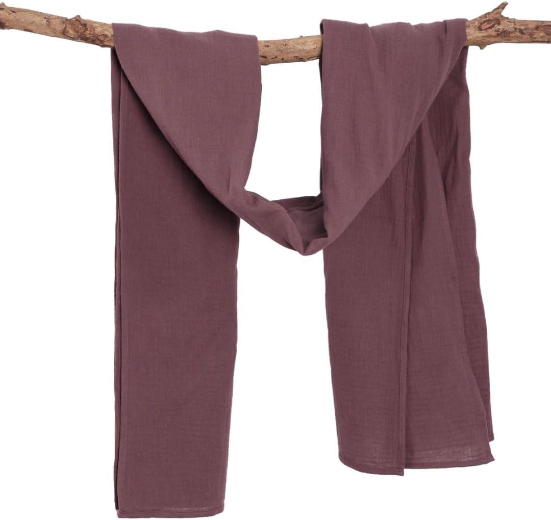 Women's Cotton Gauze Large Scarf Wraps Long Scarves Shawl 70'' x 24'' (L x W)