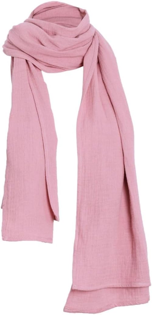 Women's Cotton Gauze Large Scarf Wraps Long Scarves Shawl 70'' x 24'' (L x W)