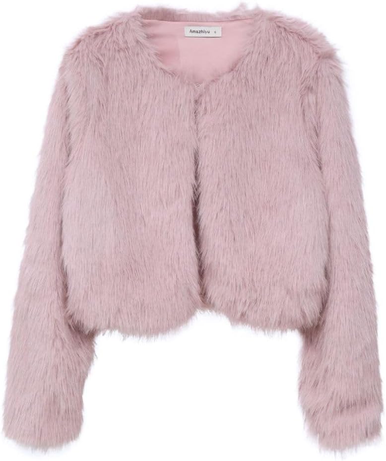 Women's Faux Fur Cropped Coat