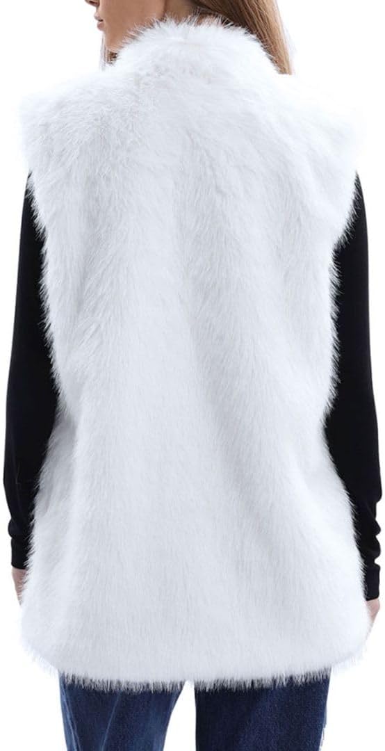 Women's Faux Fur Zip Up Vest