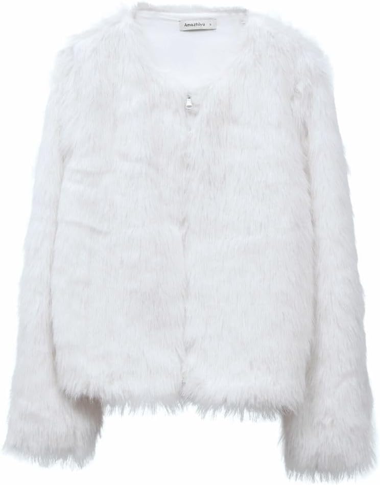 Women's Faux Fur Zip Up Jacket