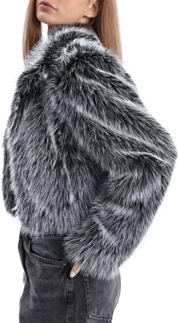 Women's Faux Fur Cropped Coat