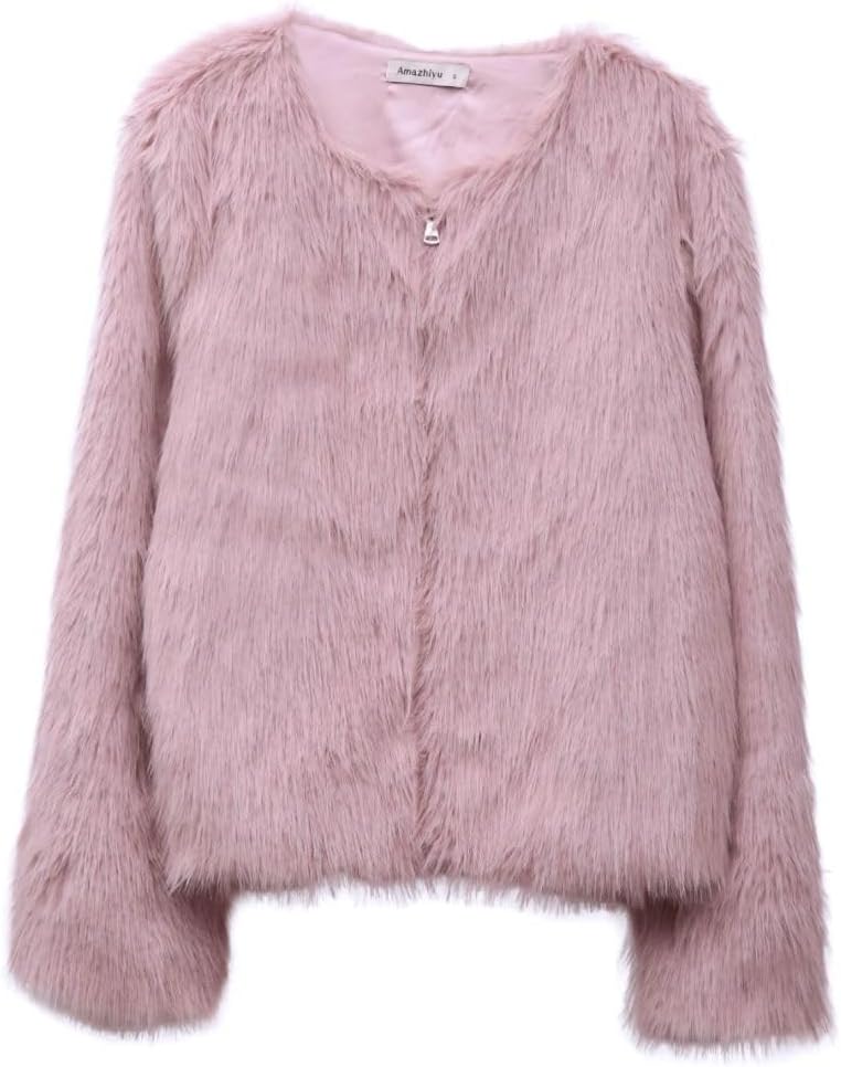 Women's Faux Fur Zip Up Jacket