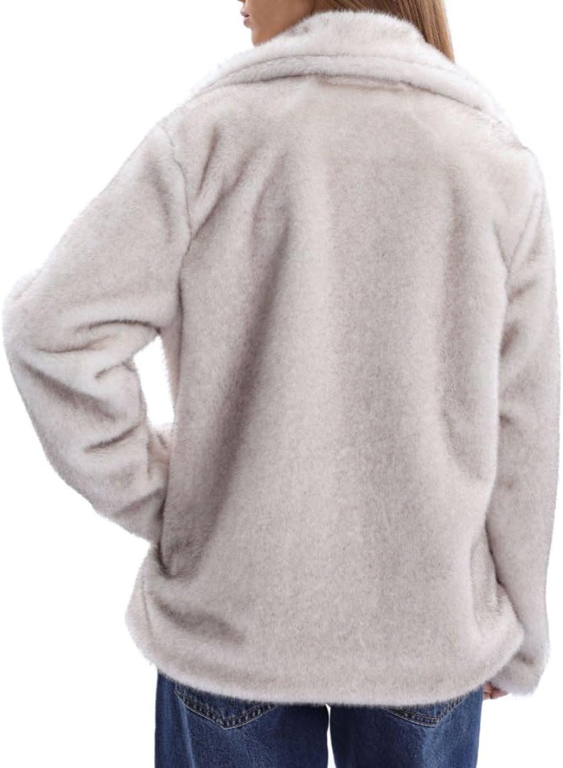 Women's Faux Fur Stand Collar Coat