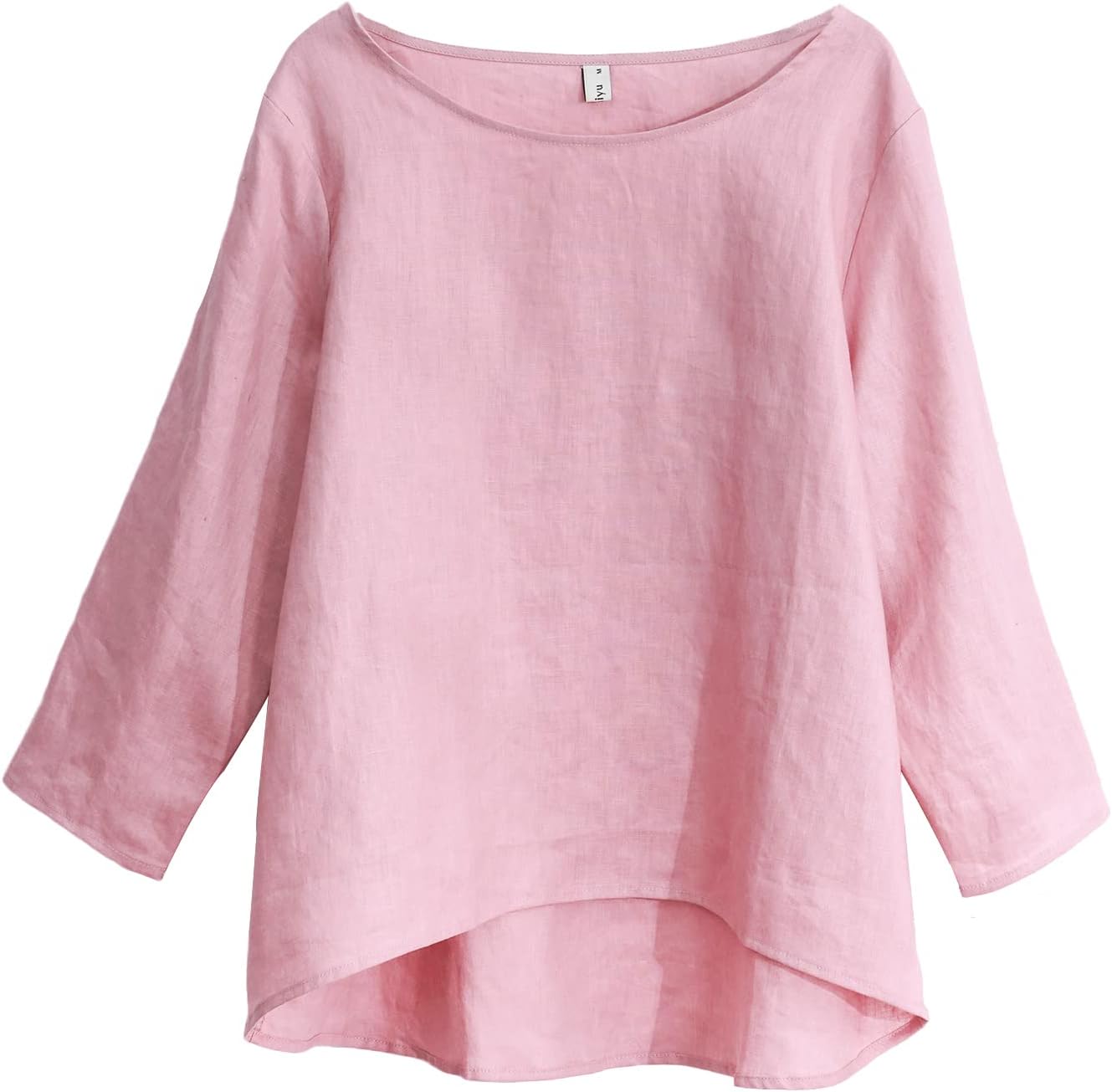 Women's 100% Linen 3/4 Sleeve Blouse