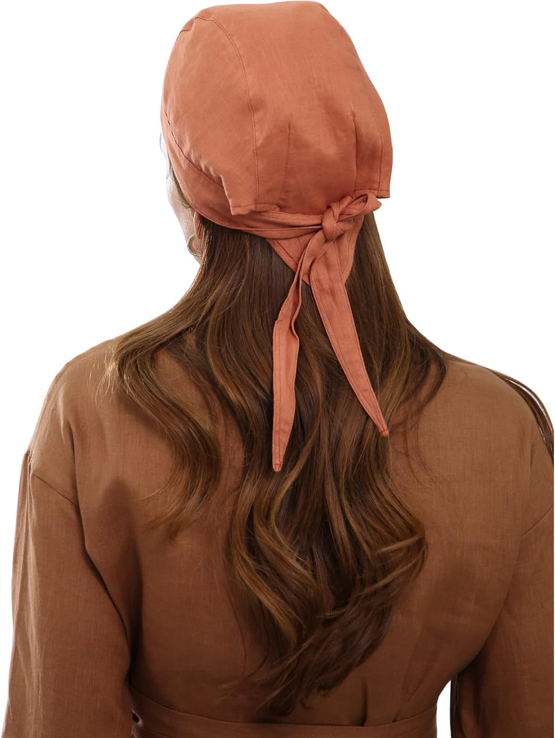 Women's 100% Linen Bandana Skull Cap Beanie Hats