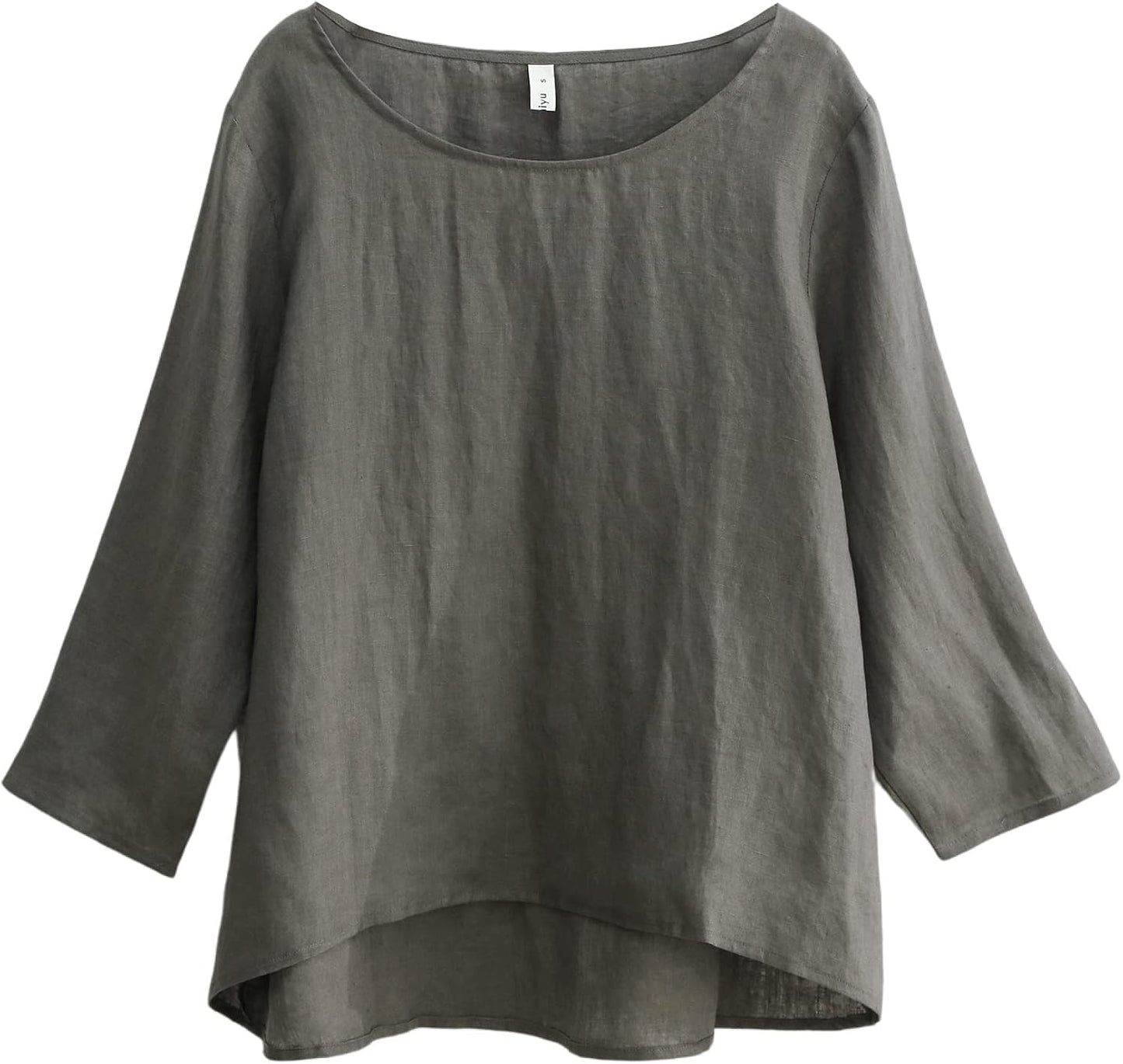 Women's 100% Linen 3/4 Sleeve Blouse