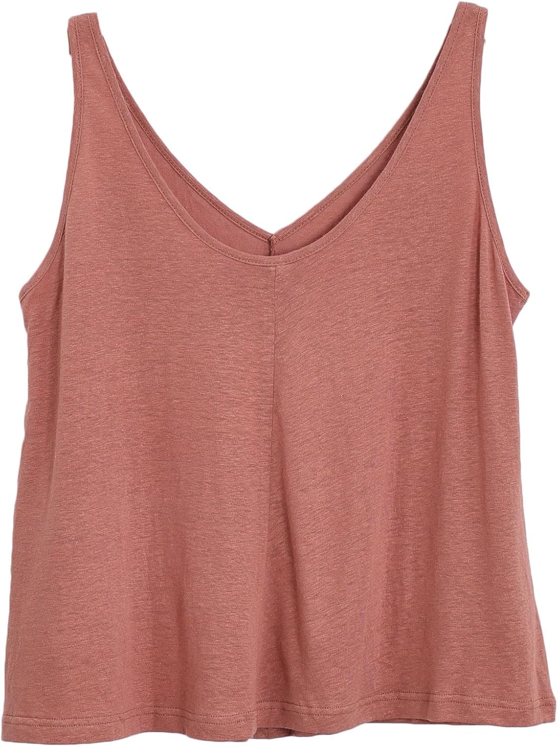 Women‘s Linen Knit U Neck Tank Tops Sleeveless Shirts