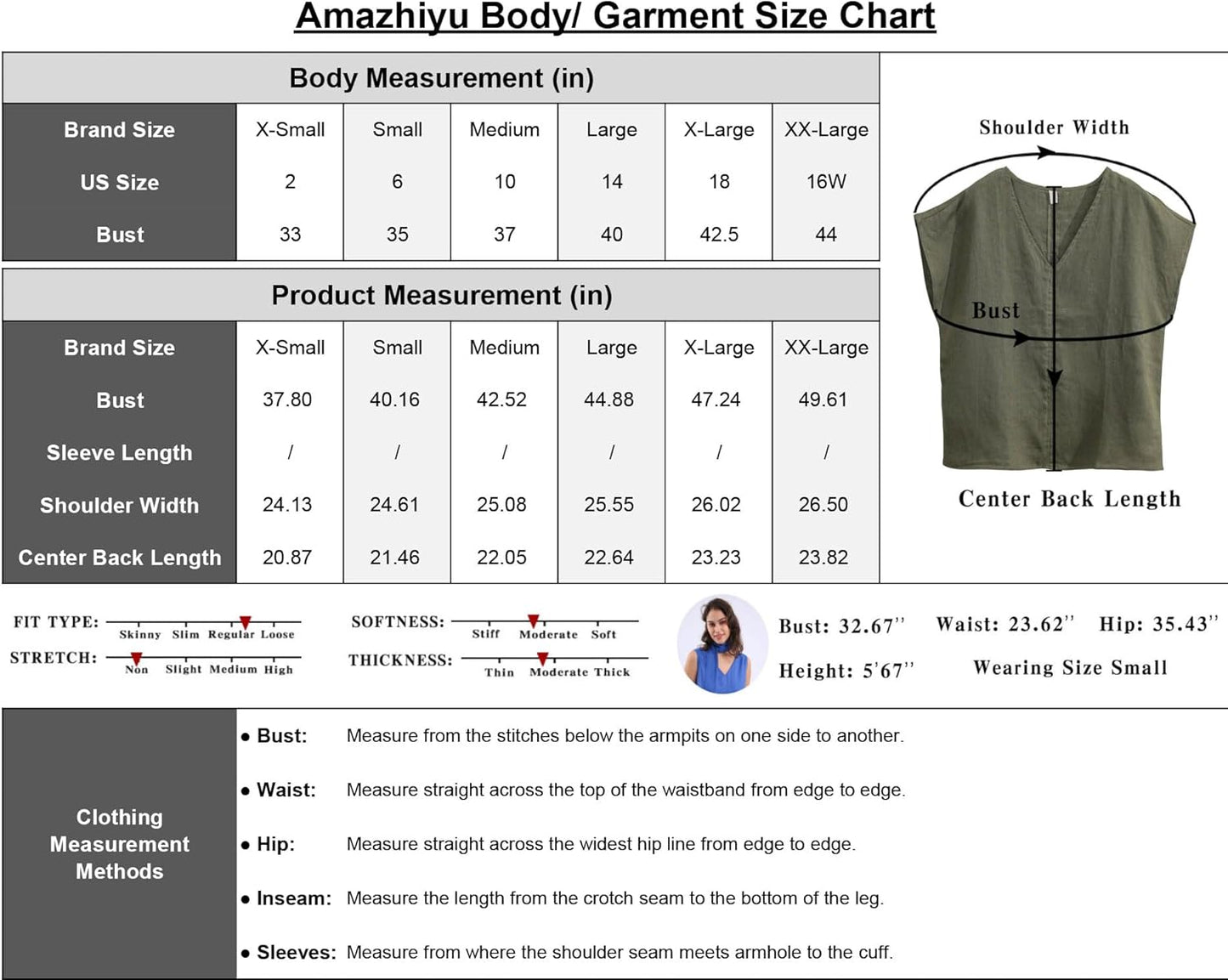Women's 100% Linen V Neck Short Sleeve Tops