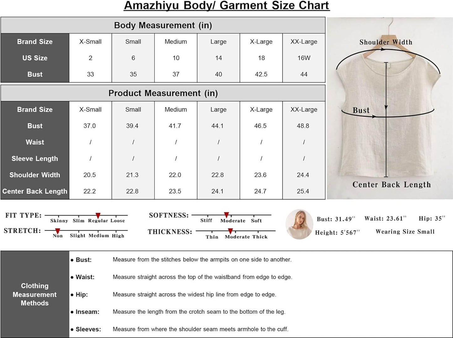 Women's 100% Linen Casual Cap Sleeve Tops Basic Blouse
