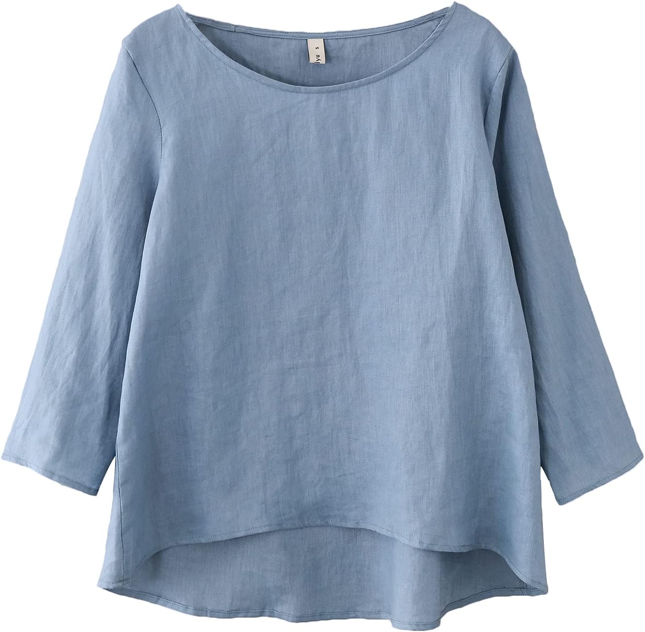 Women's 100% Linen 3/4 Sleeve Blouse