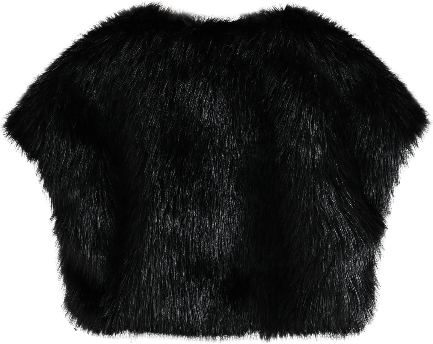 Women's Faux Fur Cap Sleeve Bolero Shrug