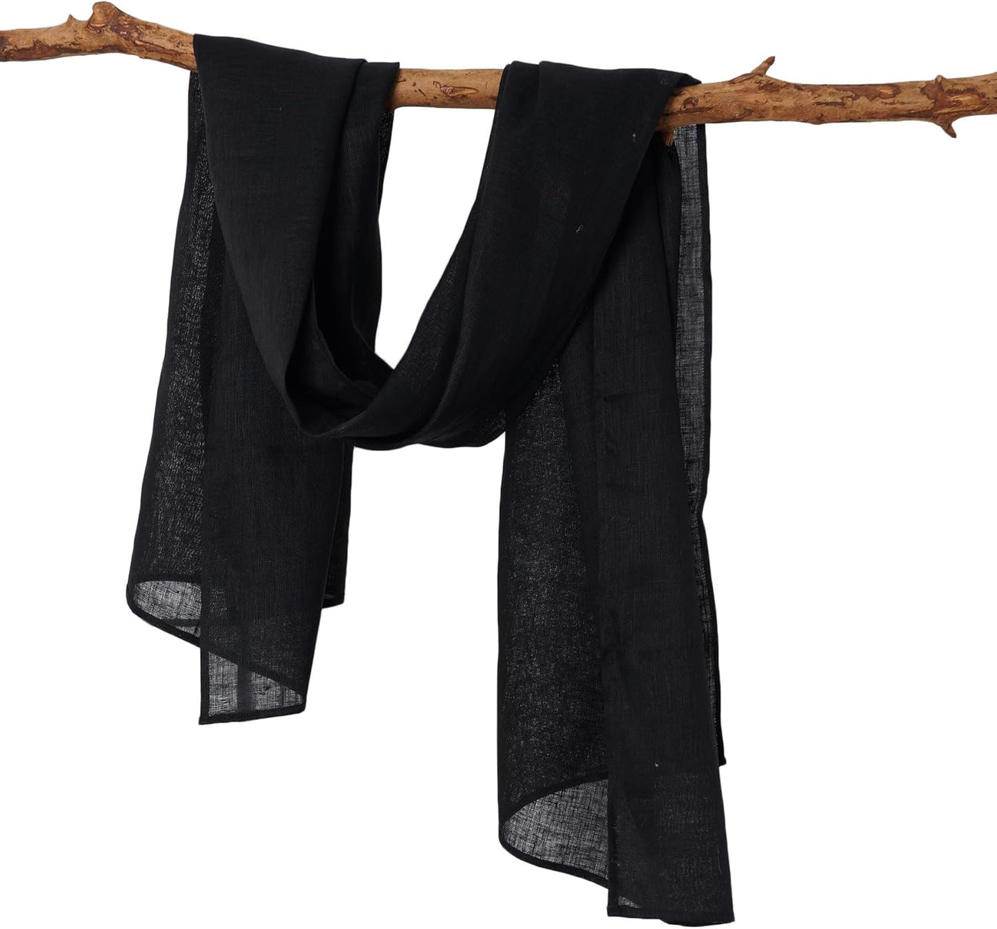 100% Linen Large Scarf Wraps Long Scarves Shawl 70'' x 24'' (L x W)