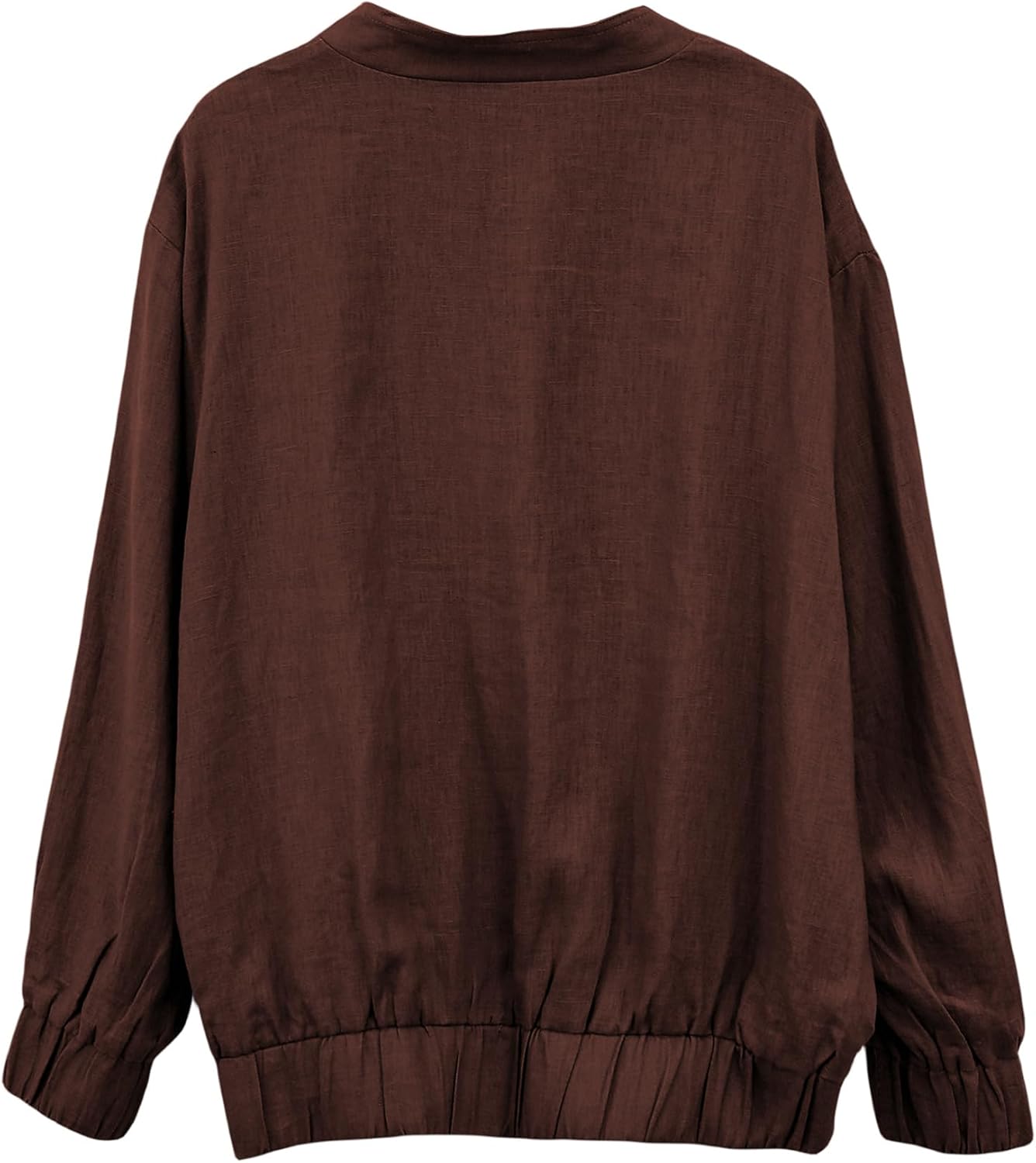 Women's 100% Linen Button Down Bomber Jacket
