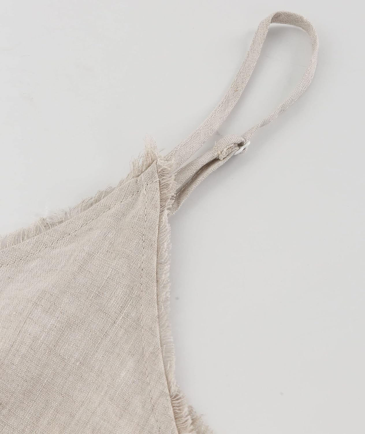 Women's 100% Linen Camisole Sleeveless Tops with Tassels