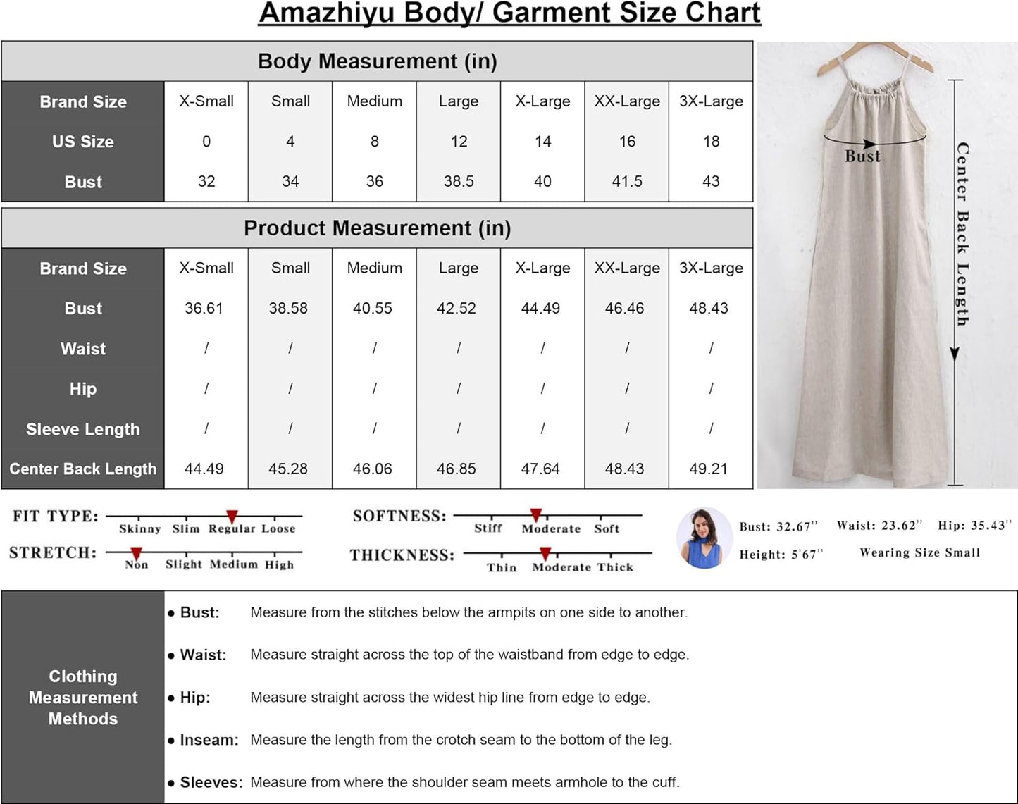 Women's Linen Halter Sleeveless Maxi Dress
