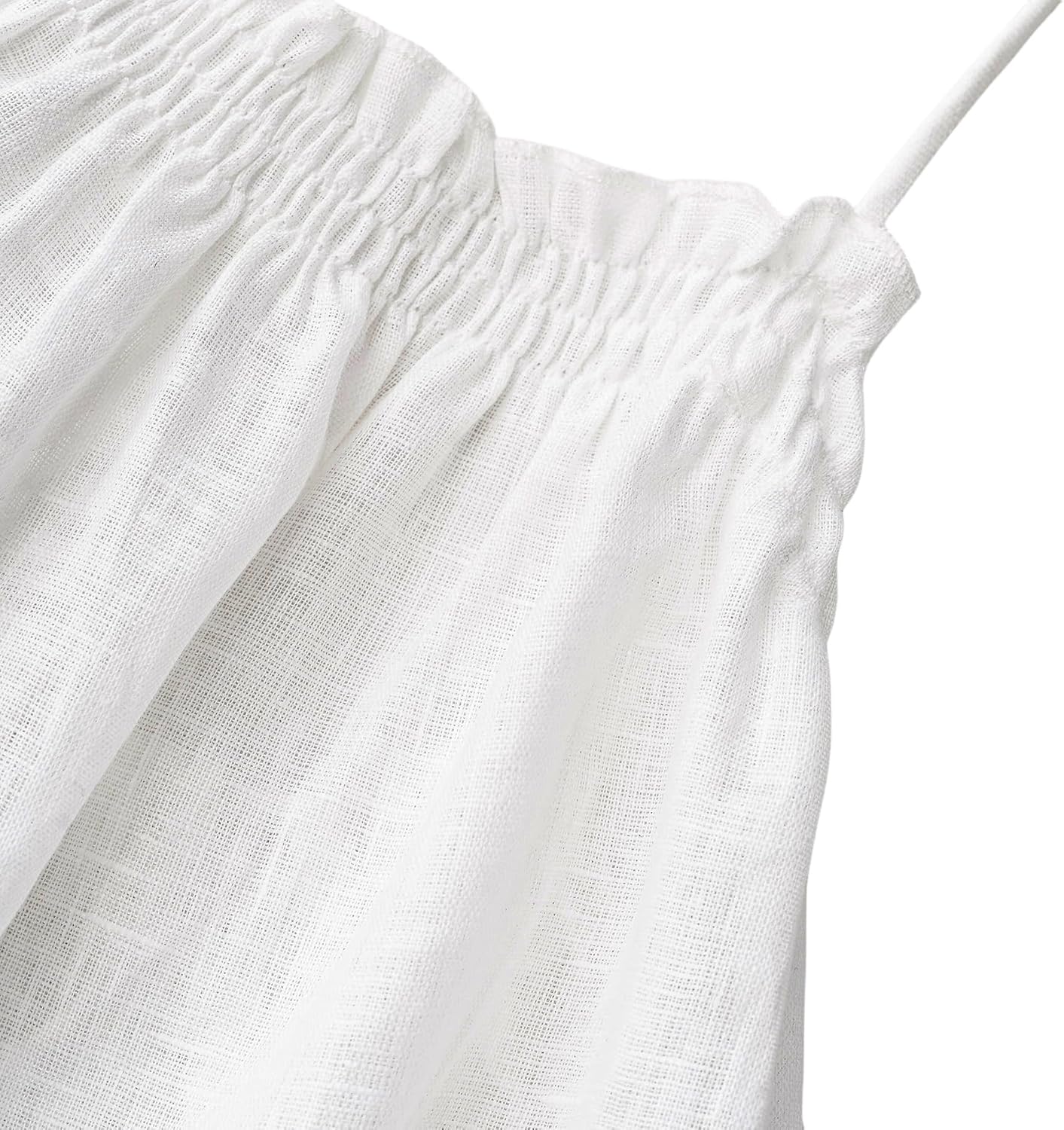 Women's 100% Linen Self-tie Halter Cami Tops