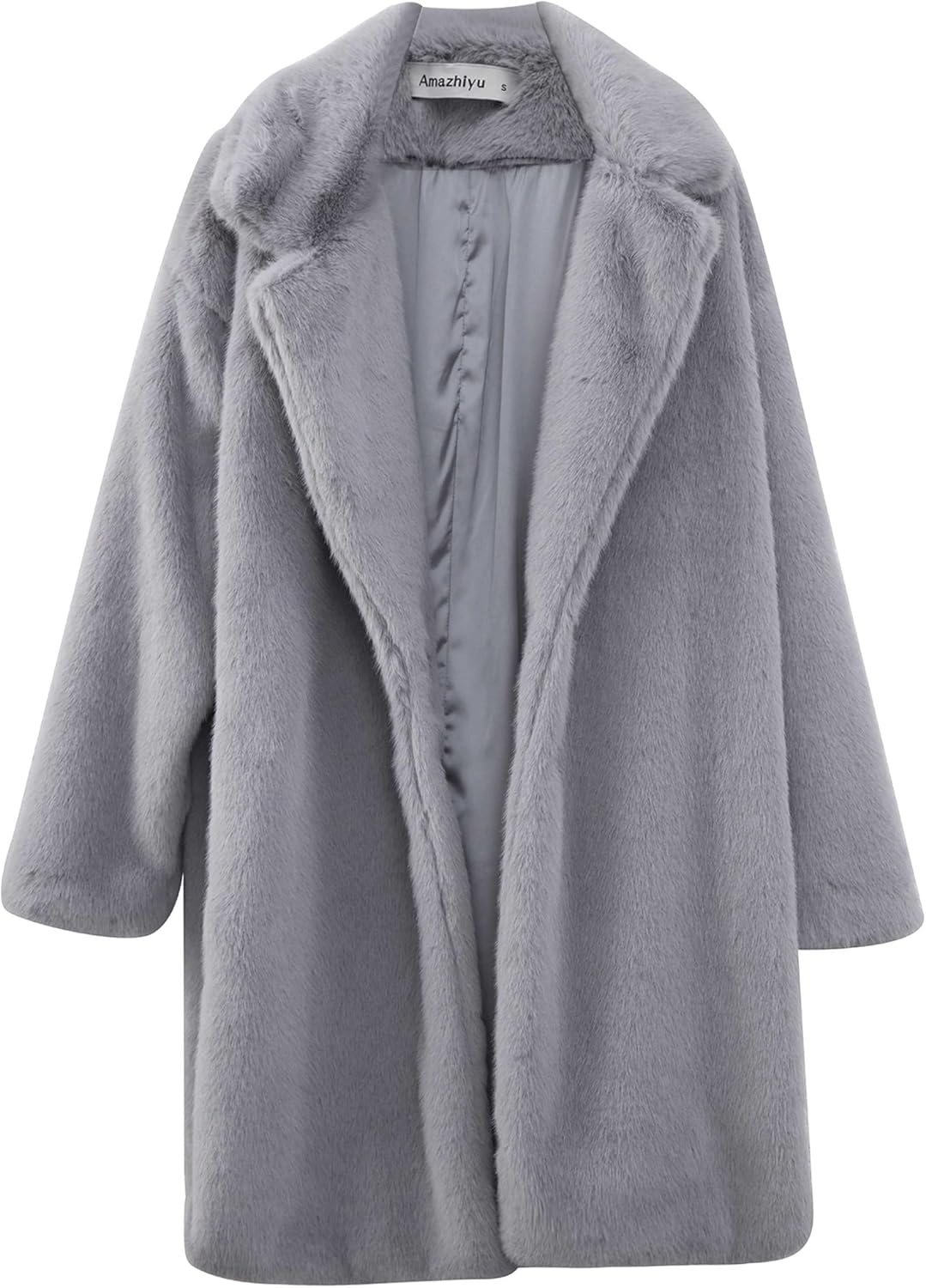 Women's Faux Fur Longline Long Duster Coat