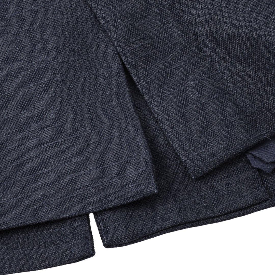 Women's Linen Round Neck Button Up Blazers