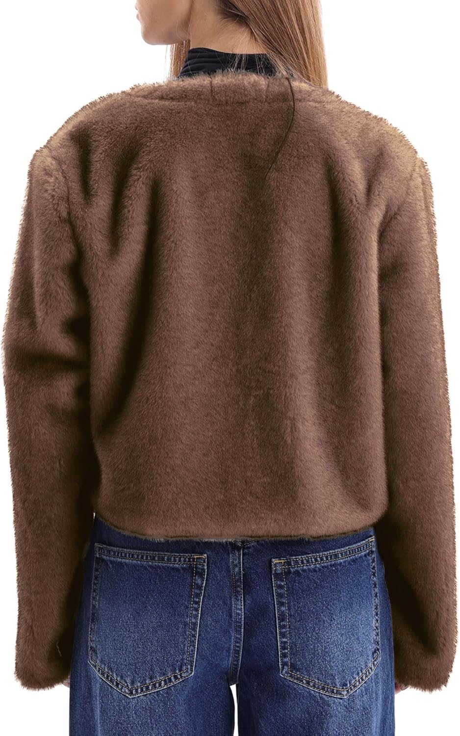 Women's Faux Fur Cropped Coat
