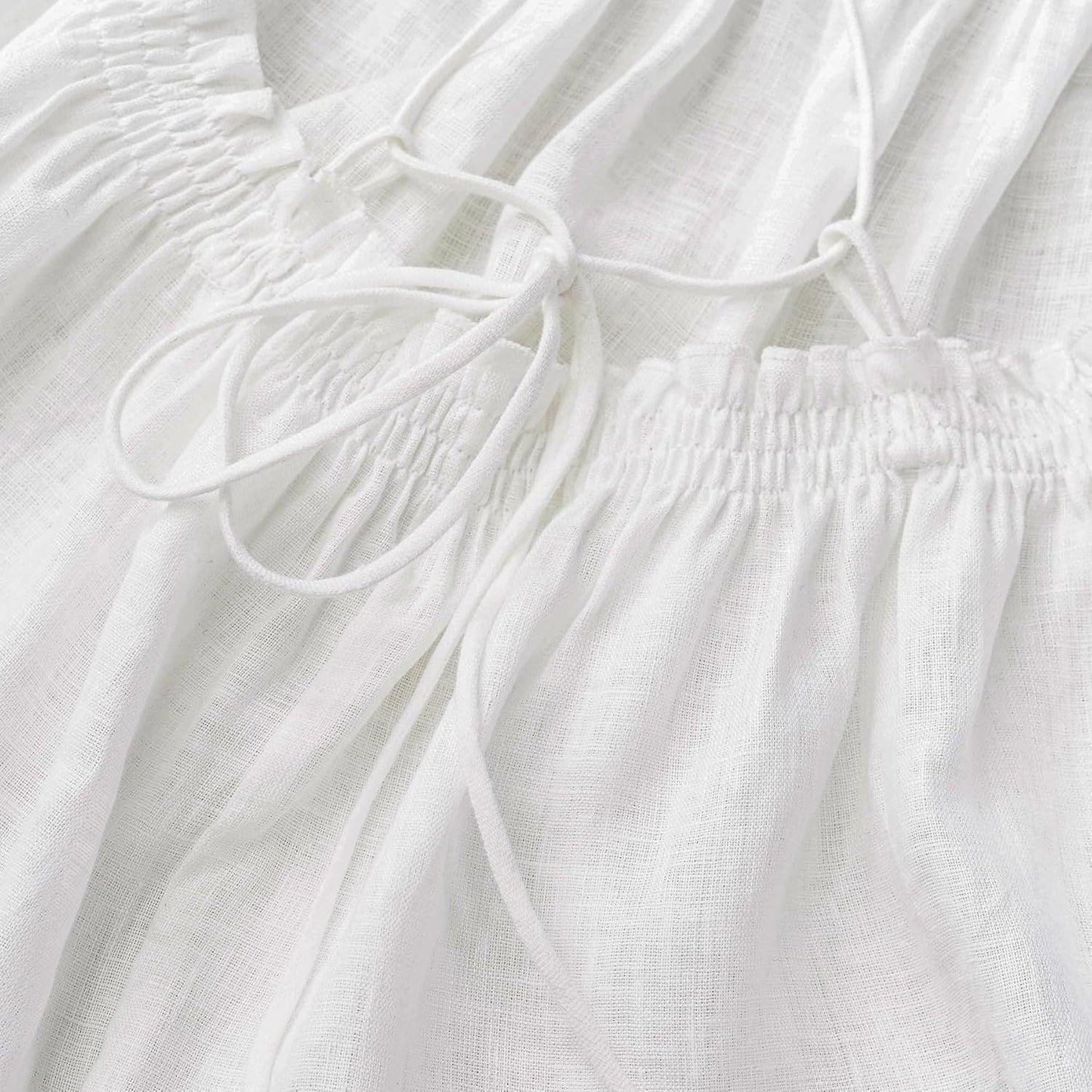 Women's 100% Linen Self-tie Halter Cami Tops