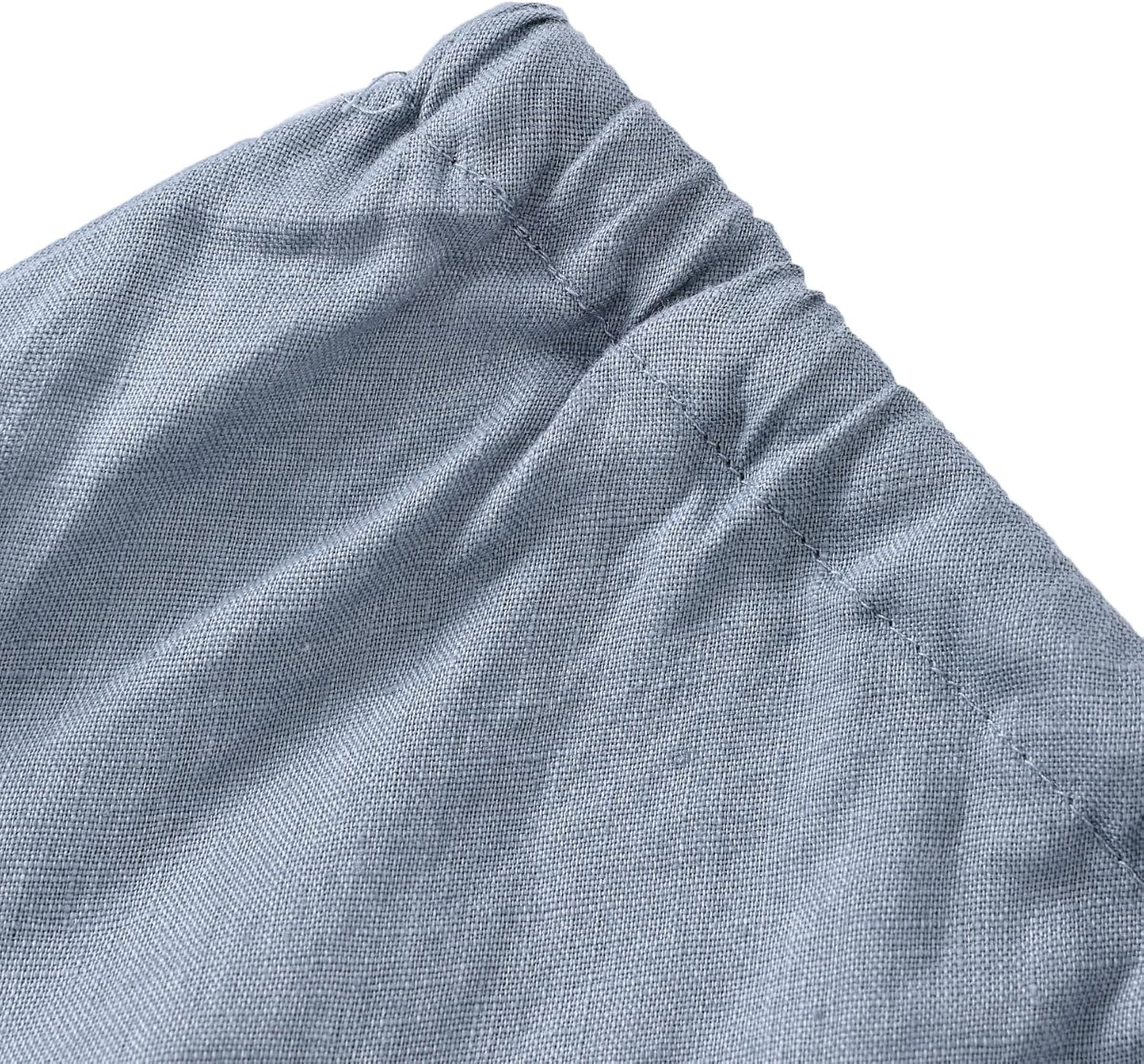 Women's 100% Linen Drawstring A-Line Midi Skirt