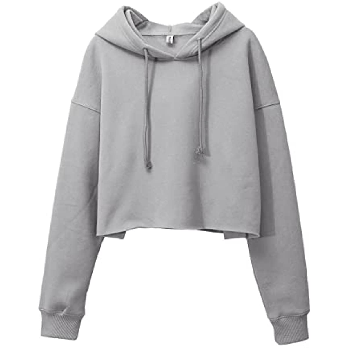 Amazhiyu Women's Cropped Hoodies Long Sleeves Fleece Crop Top Sweatsh