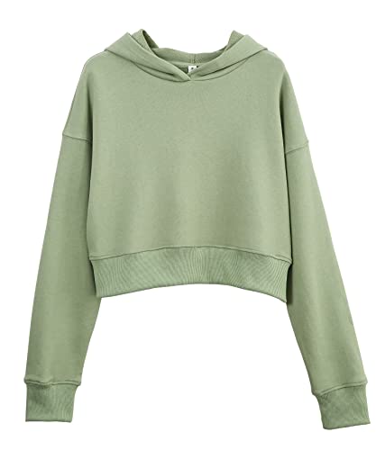 Amazhiyu Women’s Cropped Hoodie with Hood