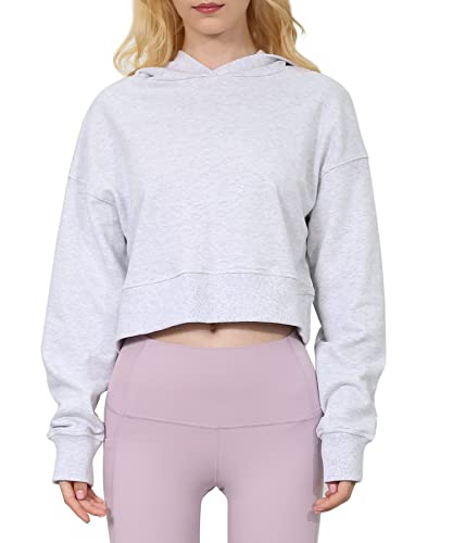 Amazhiyu Women’s Cropped Hoodie with Hood