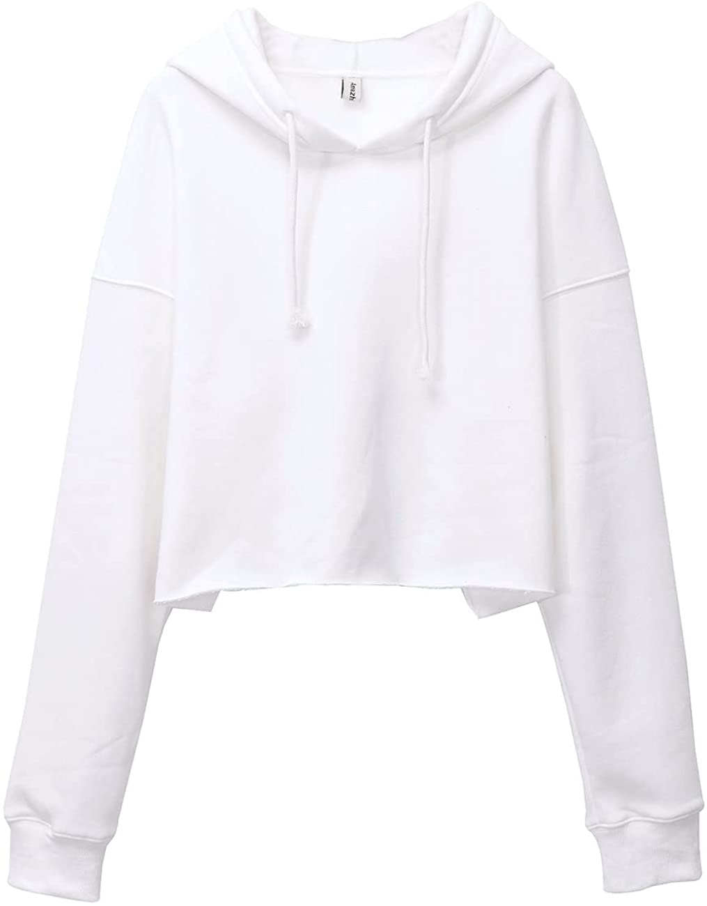 Amazhiyu Women's Fleece Cropped Hoodies Sweatshirt with Hooded