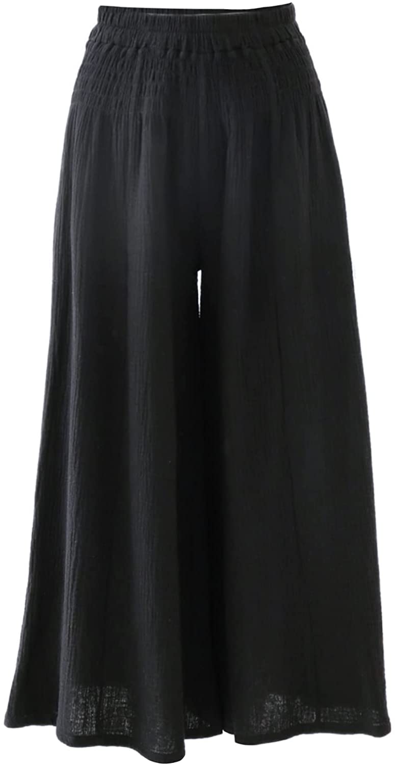 Amazhiyu Womens Wide Leg Flowy Palazzo