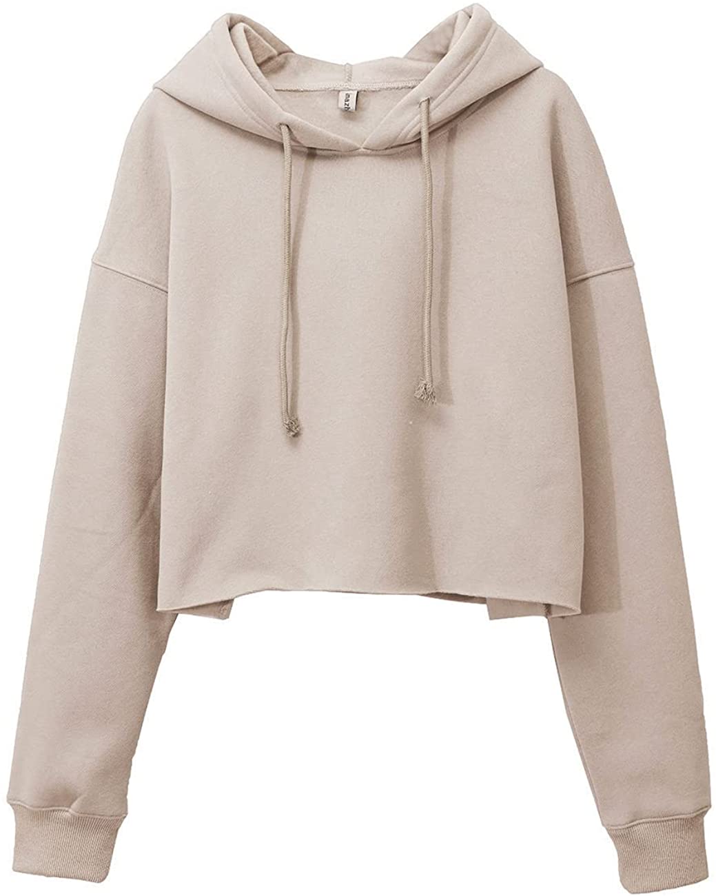 Amazhiyu Women's Fleece Cropped Hoodies Sweatshirt with Hooded