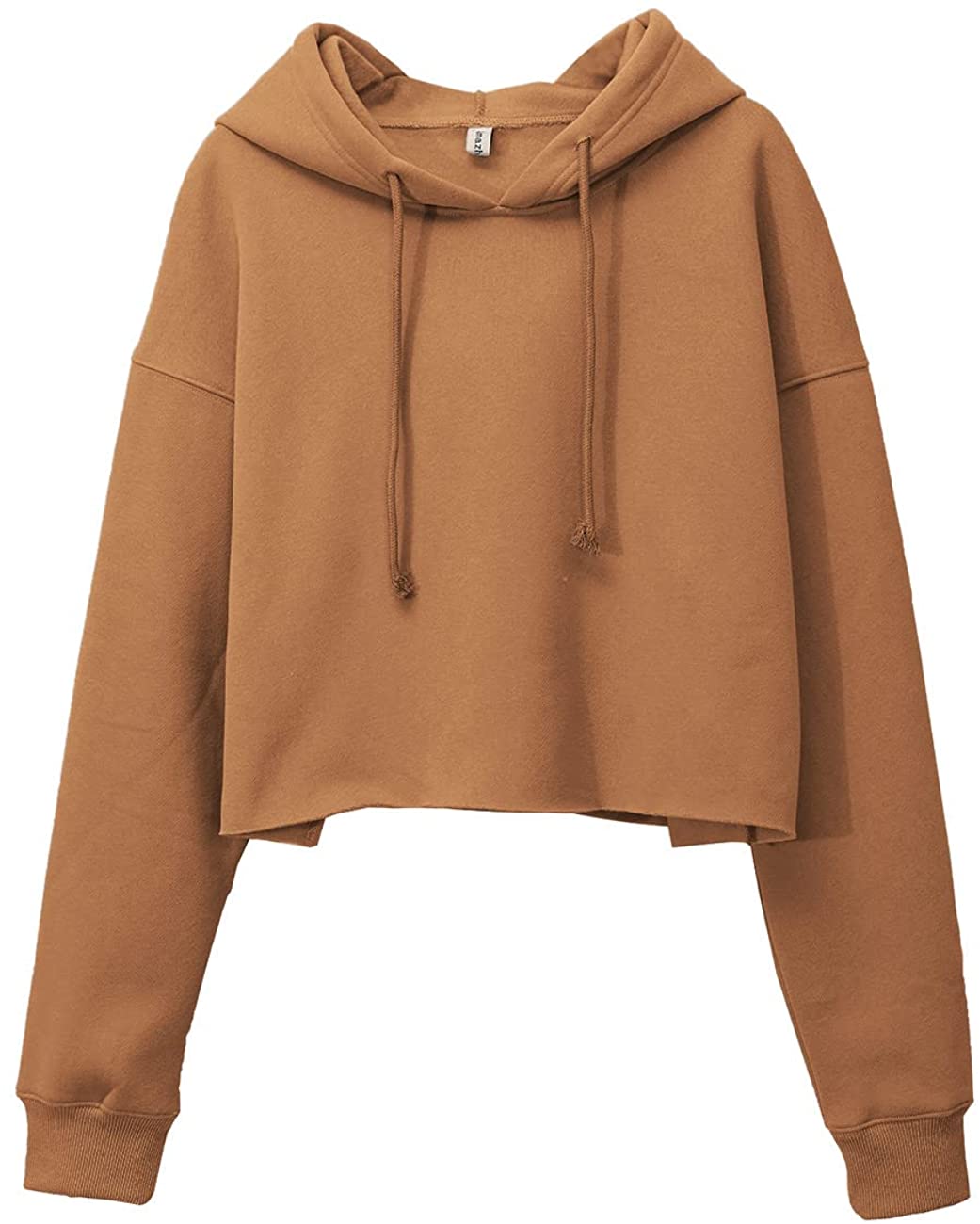 Amazhiyu Women's Fleece Cropped Hoodies Sweatshirt with Hooded