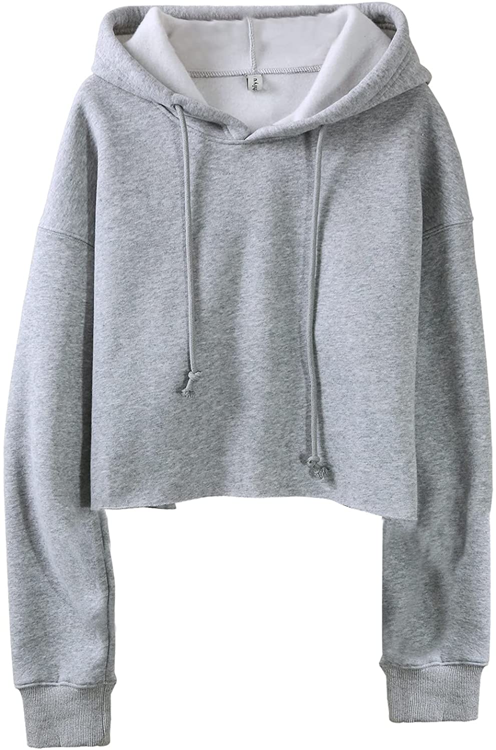 Amazhiyu Women's Fleece Cropped Hoodies Sweatshirt with Hooded