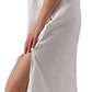 Pure Linen V Neck Midi Spaghetti Strap Slip Dress