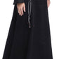 Women's 100% Linen A-line Maxi Skirt with Matching Belt