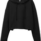 Women's Fleece Drawstring Cropped Hoodies with Hooded