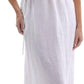 Women's 100% Linen Sleevelesss Maxi Dresses with Flower Belt