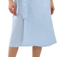 Women's 100% Linen Beach Midi Side Wrap Slit Skirt