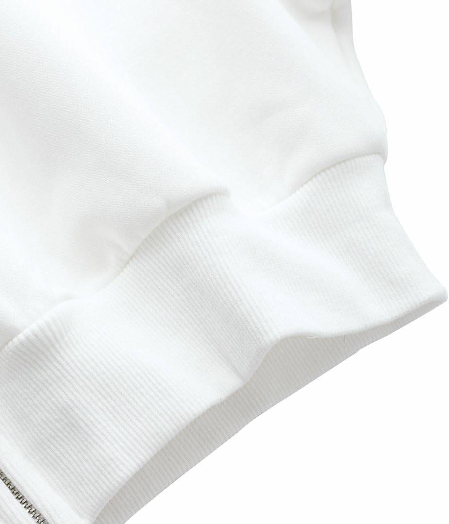 Women's Fleece Cropped Zip-up Hoodies