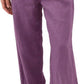 Women's 100% Linen Wide Leg Pants with Pockets
