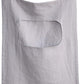 100% Linen Door Hanging Laundry Hamper Bag, 19x27 Inches (Linen)