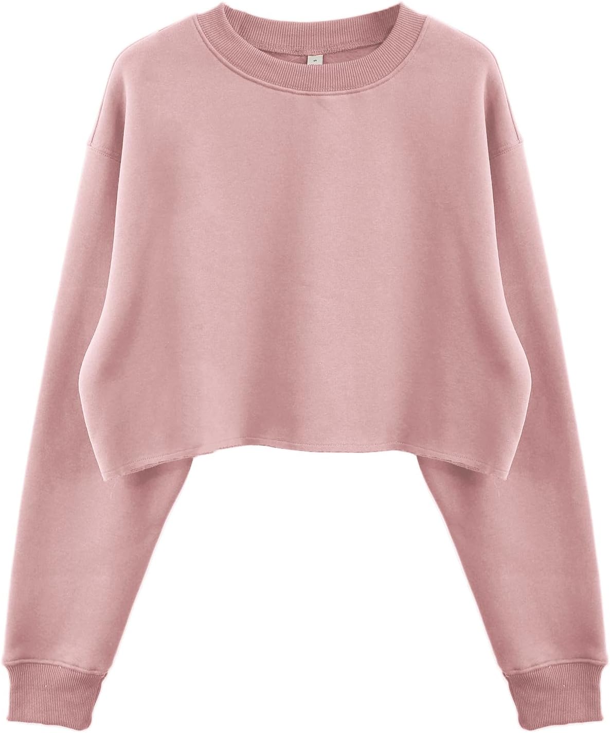 Women' s Fleece Pullover Cropped Sweatshirt