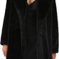 Women's Faux Fur Longline Long Duster Coat