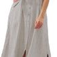 Pure Linen Button Down Midi Dresses