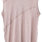 Women's Linen Knit T-Shirt Sleeveless Crewneck Tank Tops