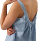 Women's 100% Linen Square Neck Sleeveless Tank Tops