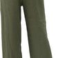 Women's 100% Linen Wide Leg Pants with Pockets