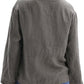 Women's 100% Linen 3/4 Sleeve Button Up Cardigan