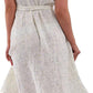 Women's Cotton Gauze Spaghetti Strap Midi Wrap Dress